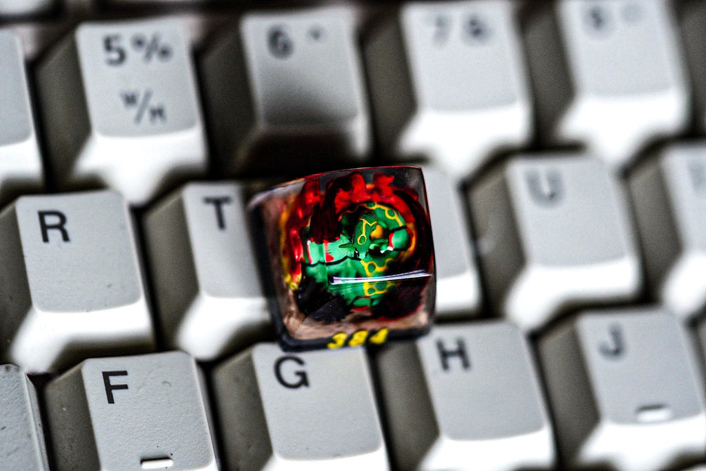 ra.yq.uaz.a keycap, Custom poke.m.on keycap, handmade keycaps, Artisan keycap, Cherry mx keycaps, Mechanical Gaming Keyboard,