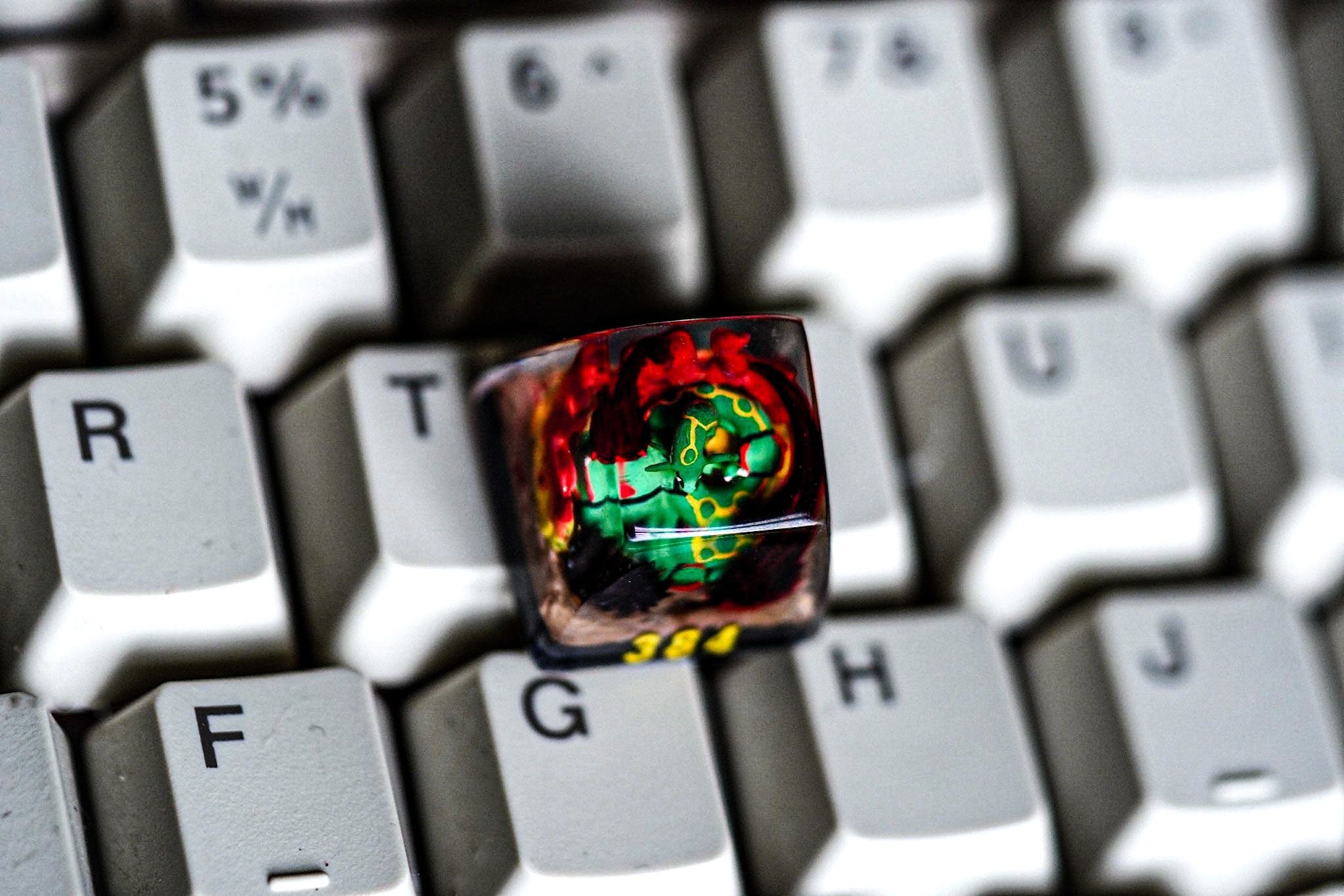 ra.yq.uaz.a keycap, Custom poke.m.on keycap, handmade keycaps, Artisan keycap, Cherry mx keycaps, Mechanical Gaming Keyboard,