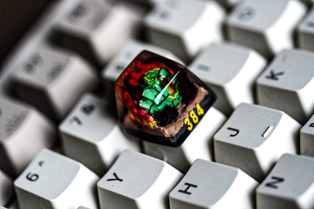 ra.yq.uaz.a keycap, Custom poke.m.on keycap, handmade keycaps, Artisan keycap, Cherry mx keycaps, Mechanical Gaming Keyboard,