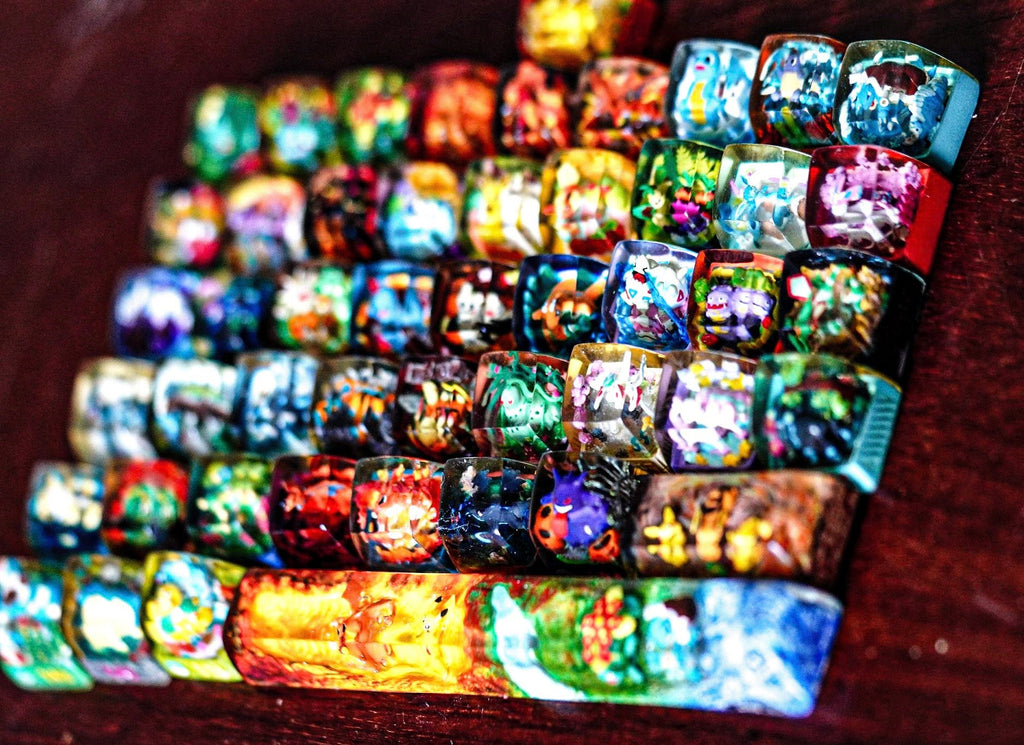 Custom your keycap, Gift, Resin keycap, Keycaps, Artisan keycap, Cherry mx, Mechanical Keyboard, numpad keycaps, m.ew.two, Ze