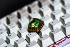 Handmade Fairy Dream, OEM SA novelty cap, Cute mushroom green cap, Kawaii anime plant, cherry mx backlit gmk, fairy in green