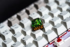 Handmade Fairy Dream, OEM SA novelty cap, Cute mushroom green cap, Kawaii anime plant, cherry mx backlit gmk, fairy in green