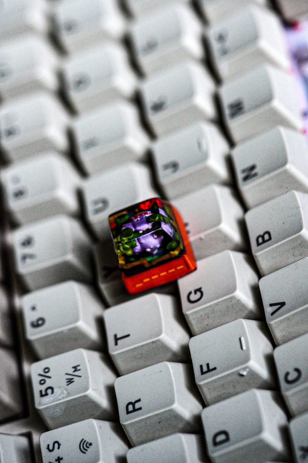 weezing pokemon keycap, pokemon spacebar keycap, artisan keycap, valentine gift, pokemon keycap set, resin artisan keycap