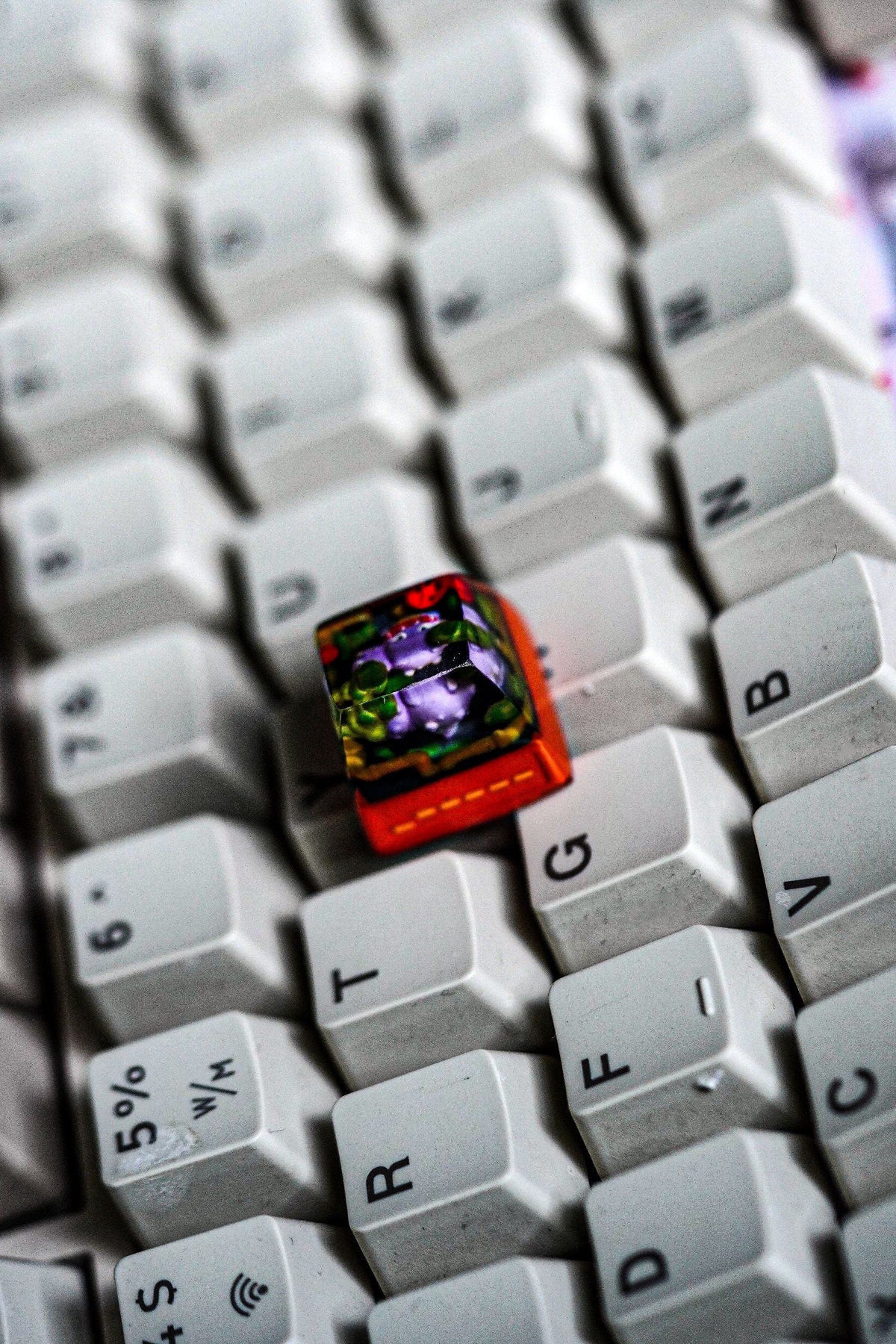 weezing pokemon keycap, pokemon spacebar keycap, artisan keycap, valentine gift, pokemon keycap set, resin artisan keycap