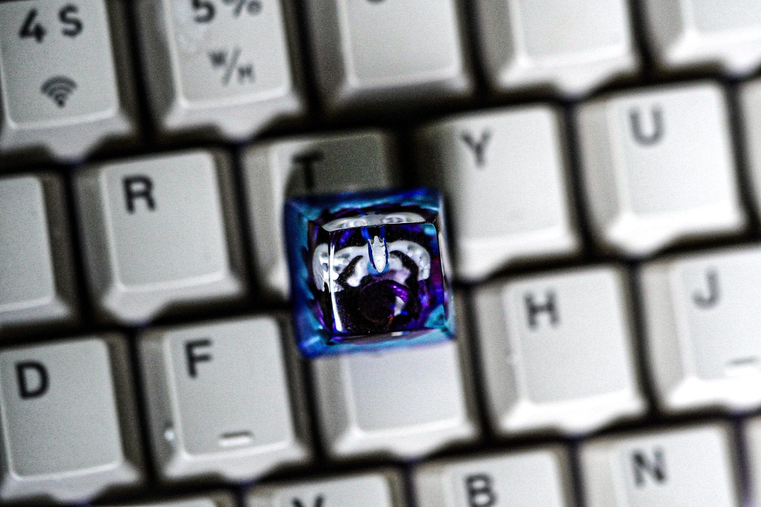 lugia pokemon keycap, pokemon spacebar keycap, artisan keycap, valentine gift, pokemon keycap set, resin artisan keycap