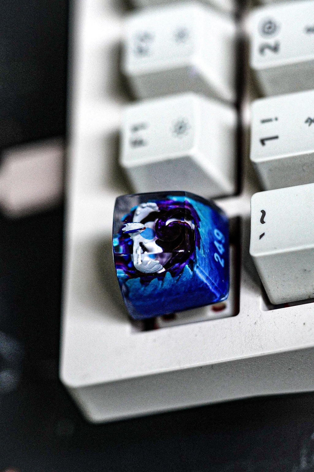 lugia pokemon keycap, pokemon spacebar keycap, artisan keycap, valentine gift, pokemon keycap set, resin artisan keycap