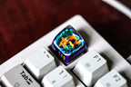dra.g.onite p.oke.mon keycap resin, custom spacebar, keycap resin, handmade art, gift for fan, anime art