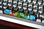 maplestory keycap Handmade green slime keycap, Custom spacebar, pink bean keycap, Artisan spacebar,  SA spacebar keycap, gift