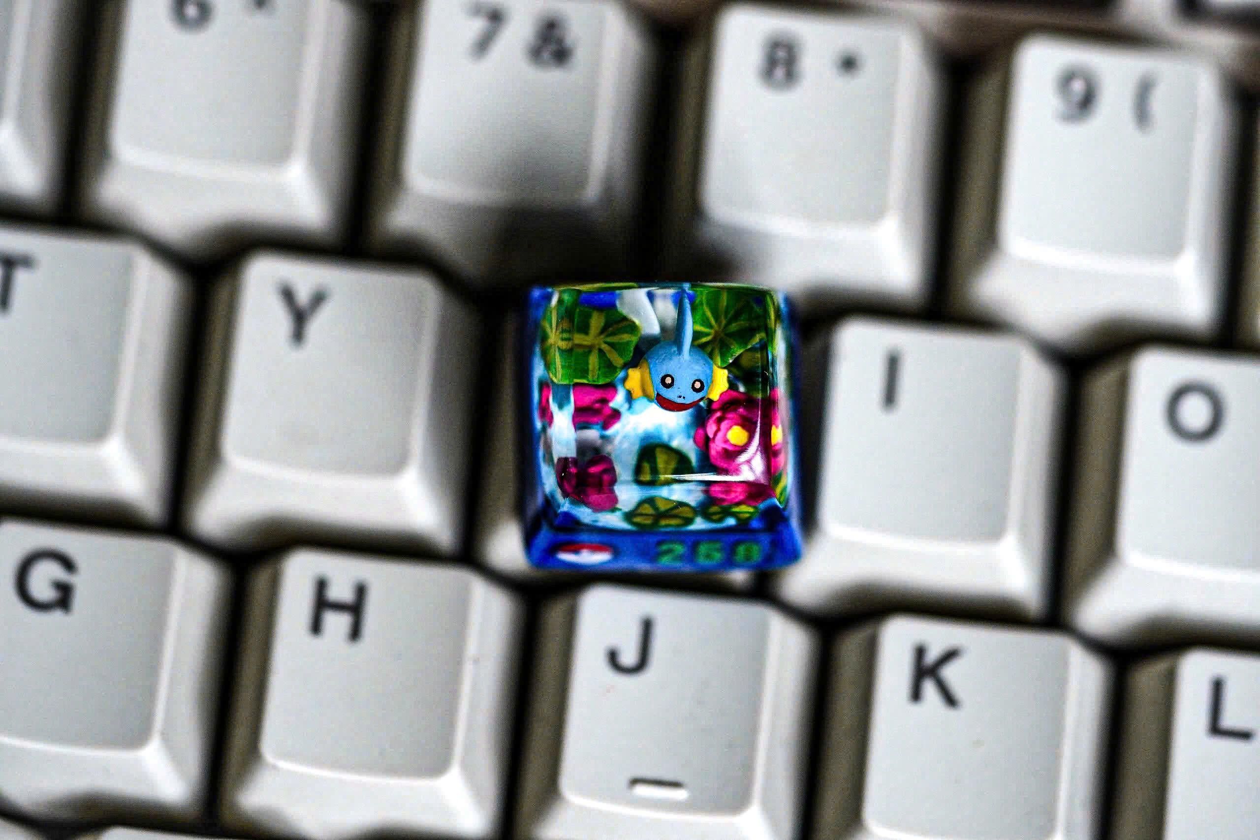 Custom your p.oke.m.on keycap, Gift, Artisan keycap, Cherry mx numpad keycaps, Fr.oak.i.e, Sph.eal, S.hiny Rib.om.bee, Mu.dk.