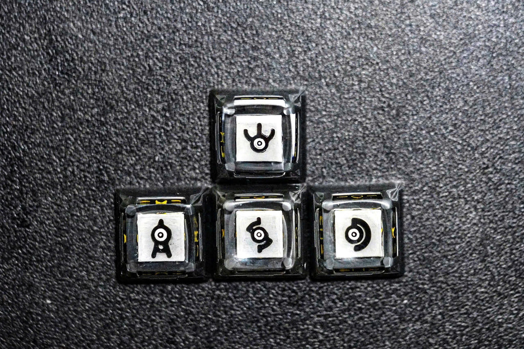 Unown keycap, Custom pok.em.on keycap, Keycap, Keycaps, Artisan keycap, Cherry mx keycaps, Mechanical Gaming Keyboard, Gift f