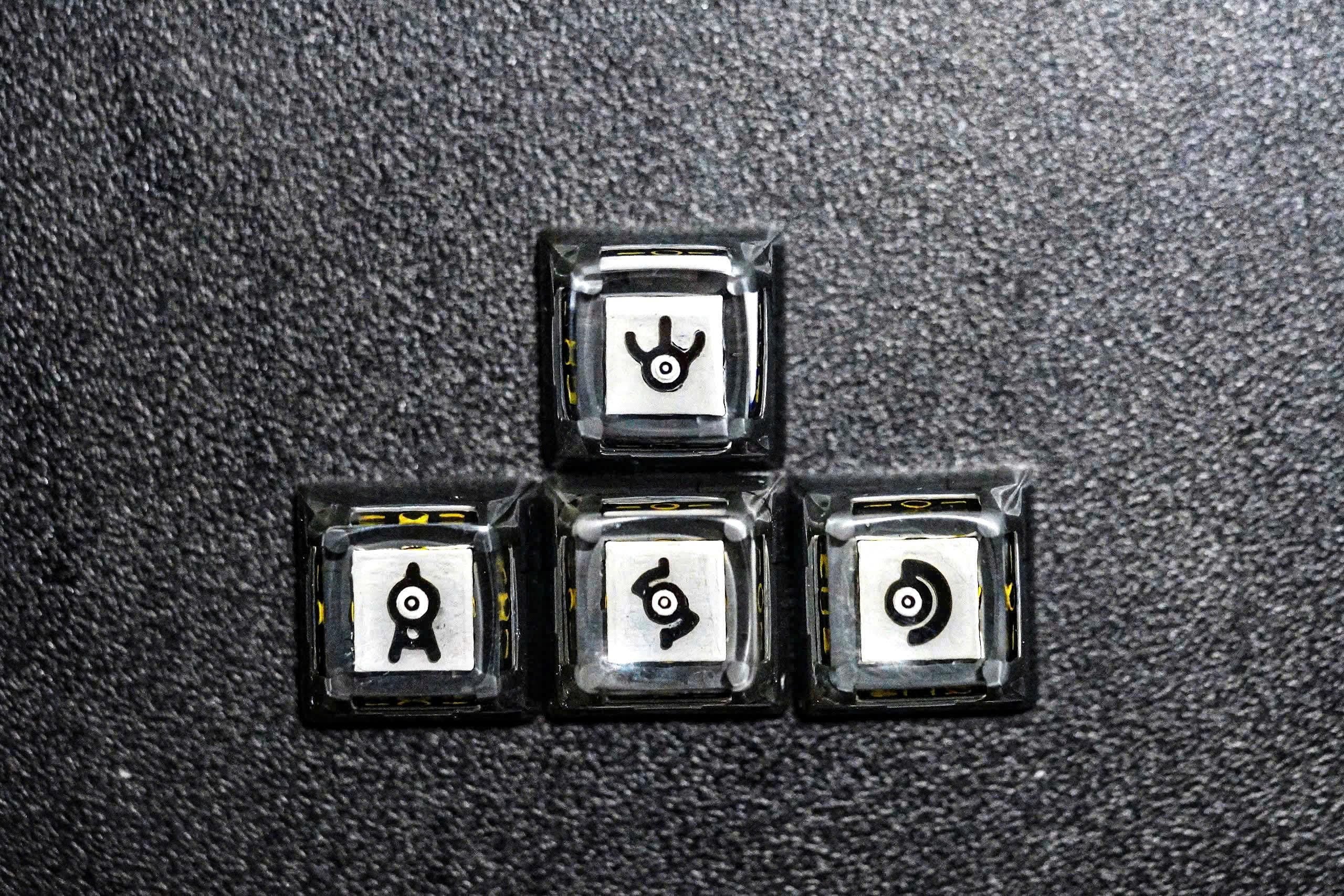 Unown keycap, Custom pok.em.on keycap, Keycap, Keycaps, Artisan keycap, Cherry mx keycaps, Mechanical Gaming Keyboard, Gift f