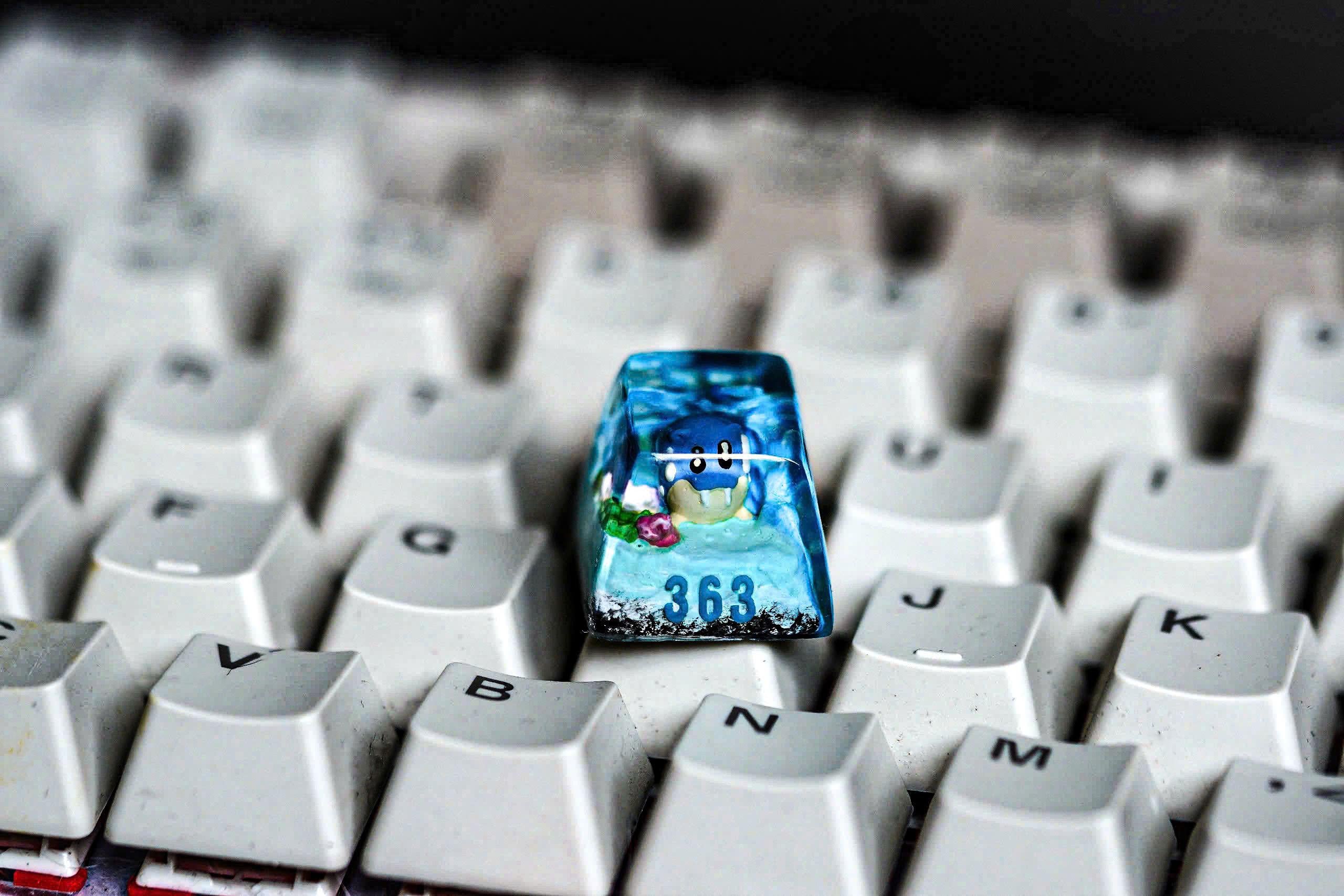 Custom your p.oke.m.on keycap, Gift, Artisan keycap, Cherry mx numpad keycaps, Fr.oak.i.e, Sph.eal, S.hiny Rib.om.bee, Mu.dk.