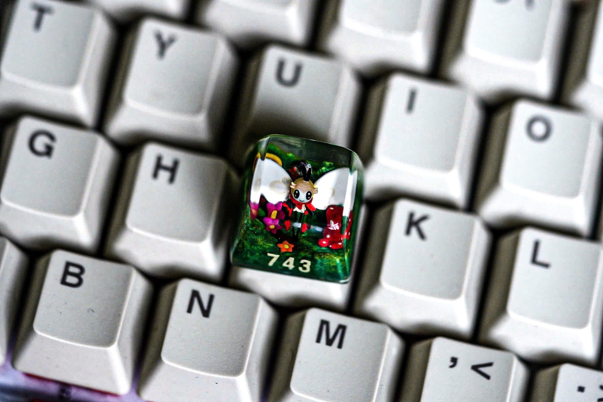 Custom your p.oke.m.on keycap, Gift, Artisan keycap, Cherry mx numpad keycaps, Fr.oak.i.e, Sph.eal, S.hiny Rib.om.bee, Mu.dk.