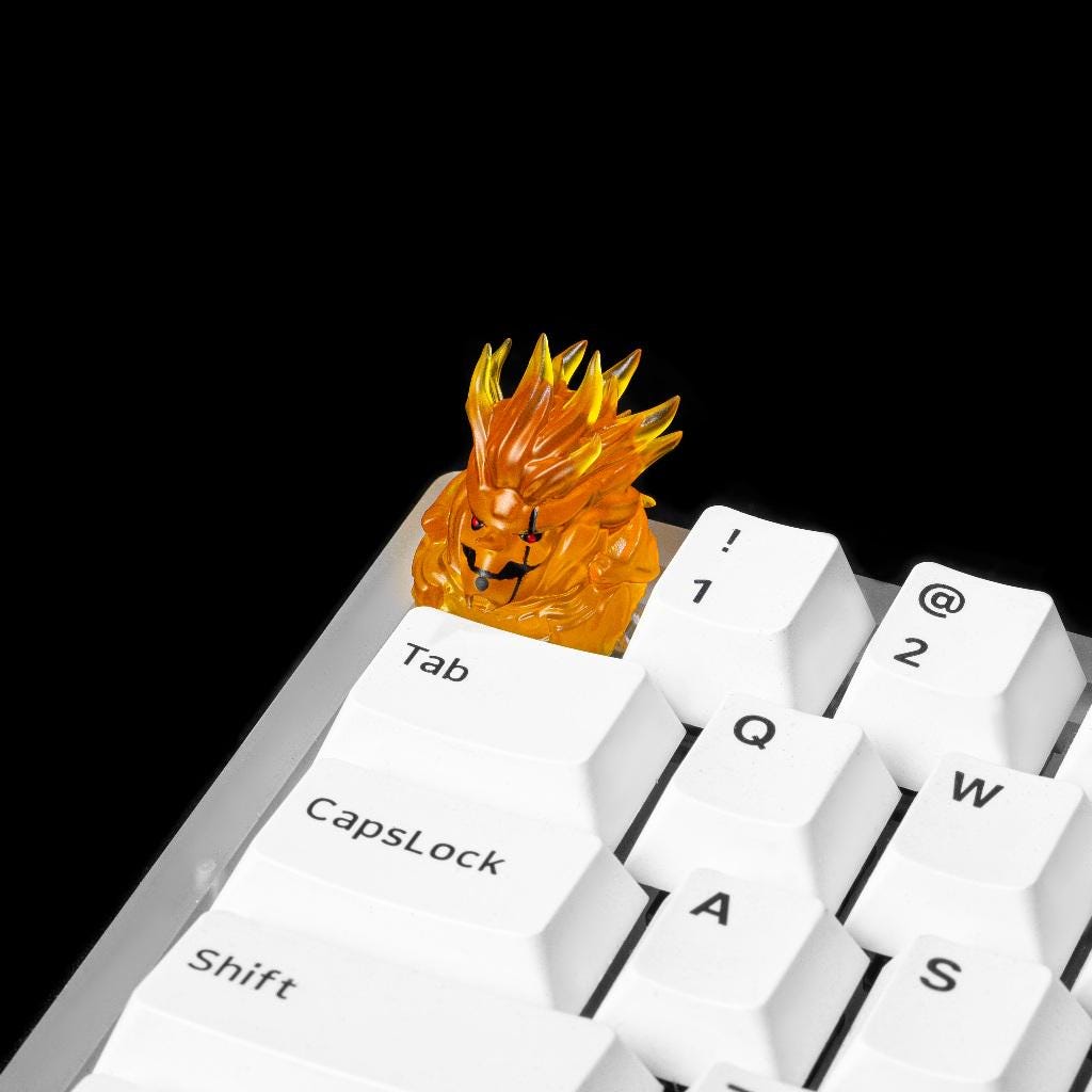 Buy 4 GET 1 FREE Su.san.o.o ninja, artisan keycap, Anime Keycaps,U.c.h.ih.a Anime keycaps, Anime resin keycaps, Back to schoo