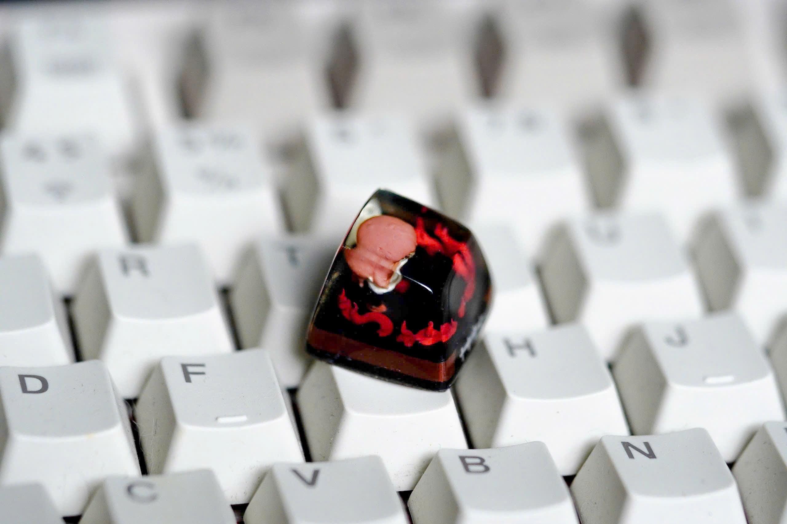 C.ha.insaw Dog keycap, Po.ch.ita keycap, D.e.n.ji keycap, Valentine gift, Gift for him, Artisan keycap, Anime keycap, cute ke