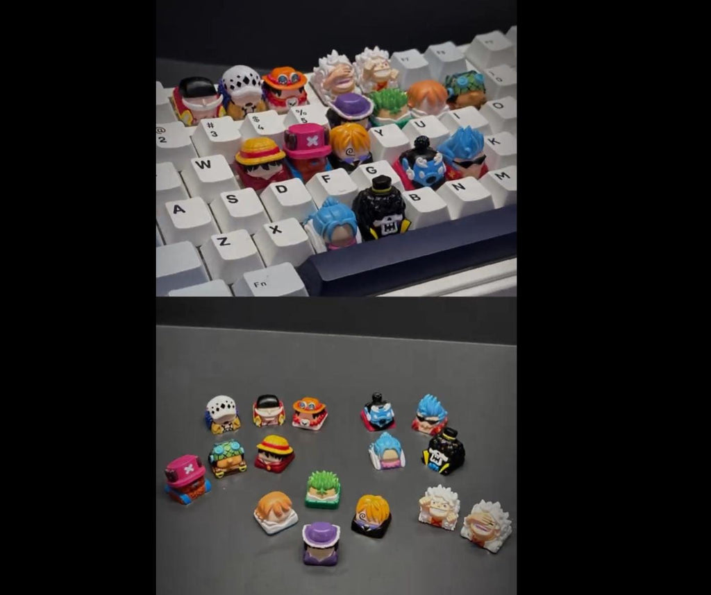 Anime Keycap| Anime Studio Keycap| Keycap Anime| Pirate King | Anime Set Keycap for Mechanical Keyboard | Mechanical Keycap