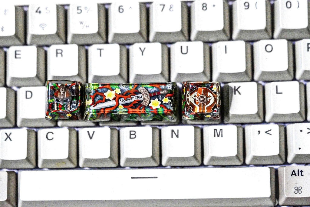 Lords keycaps, rings keycaps, vikings keycaps, artisan keycaps, gift for your boyfriends