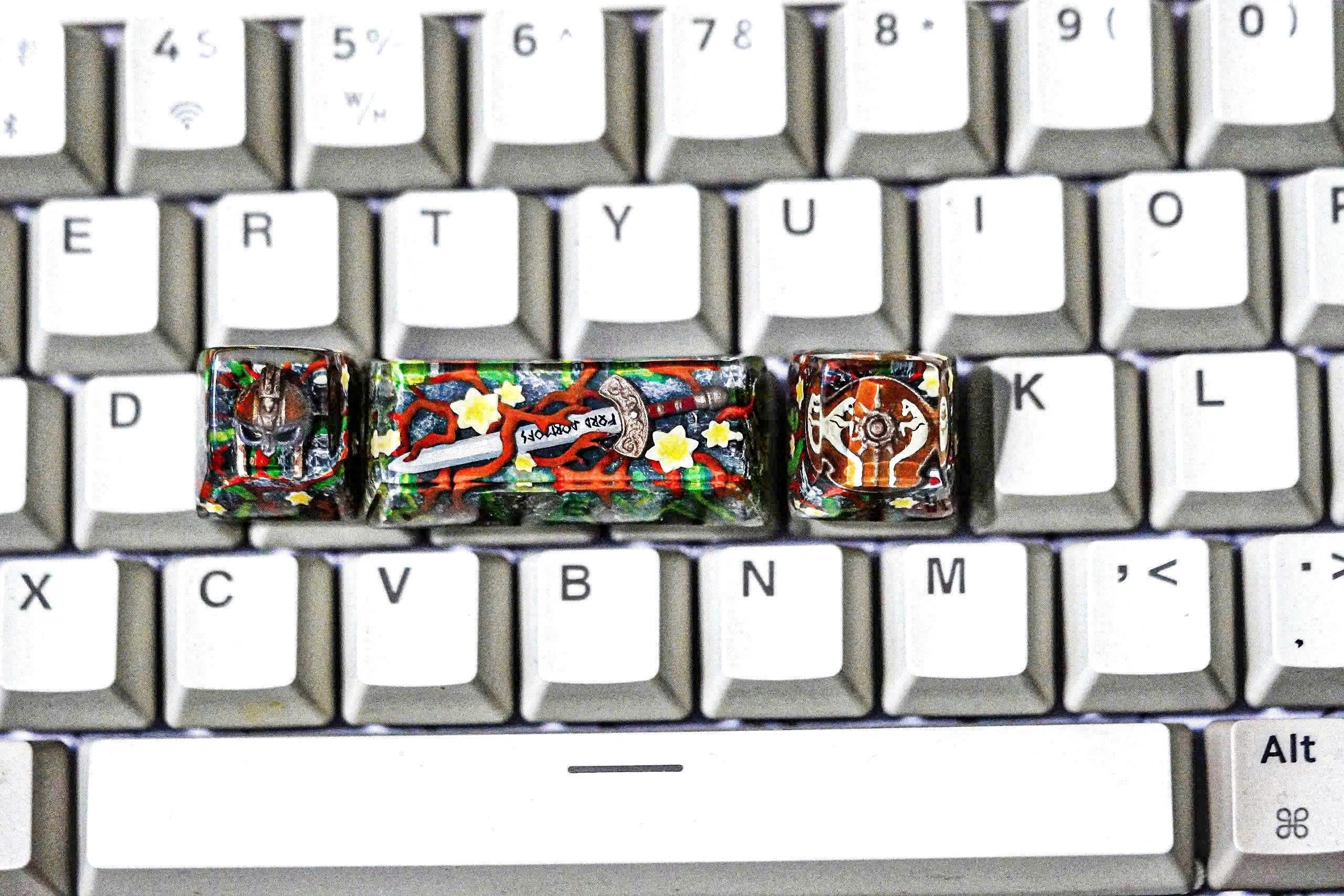 Lords keycaps, rings keycaps, vikings keycaps, artisan keycaps, gift for your boyfriends