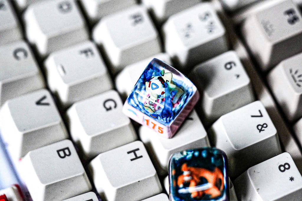 dra.go.ni..te, t.o.ge.pi crying po.k.em.on keycap resin, baby pok.em.on , egg keycap, handmade art, gift for pok.em.on fan, a