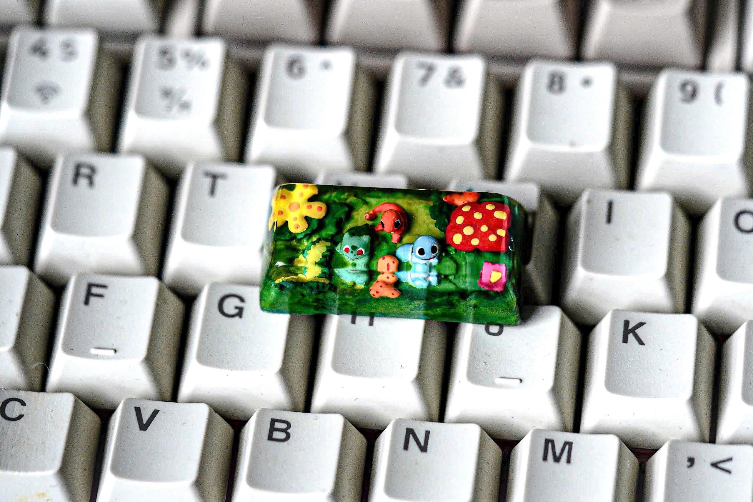 BUY 1 GET 1 FREE, starter Pok.e.m.on 2u, 2.25U Tab and enter keycaps  shiny keycaps, artisan keycaps, pok.em.on keycaps
