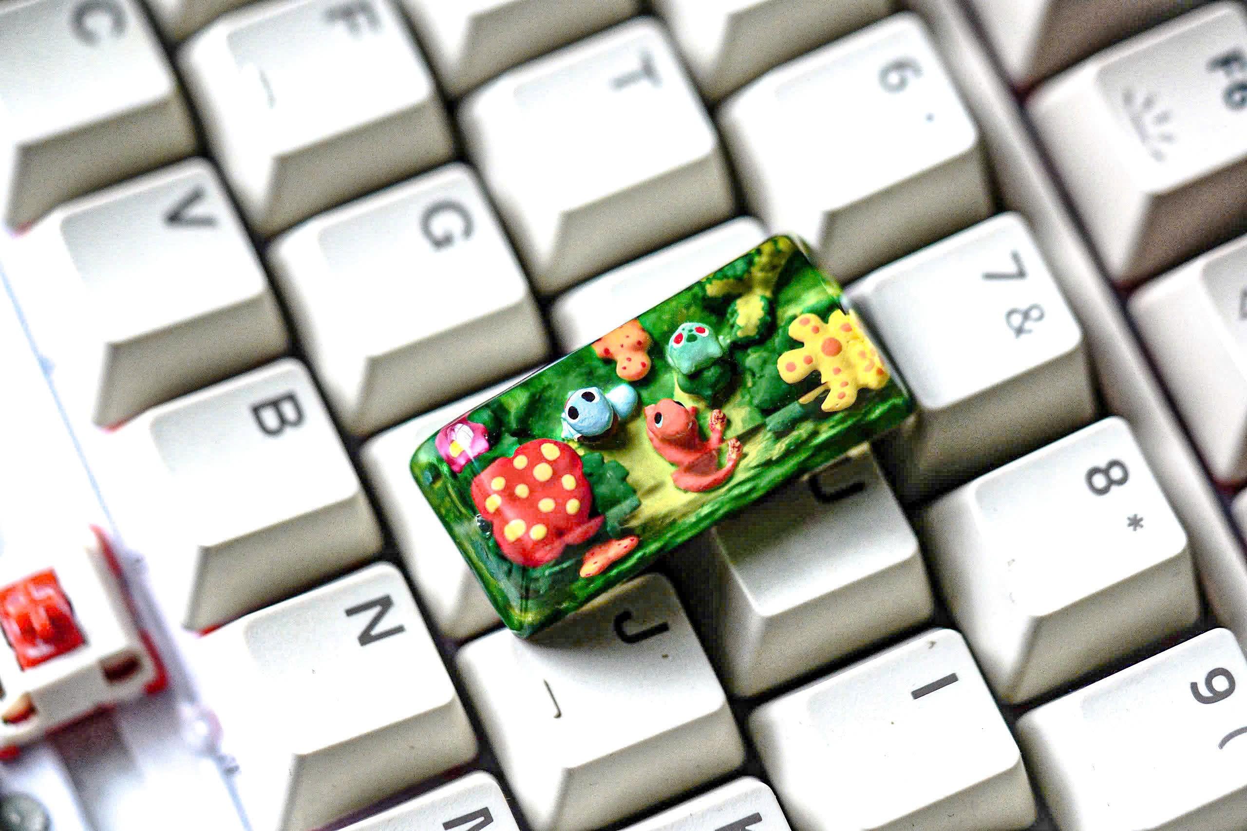 BUY 1 GET 1 FREE, starter Pok.e.m.on 2u, 2.25U Tab and enter keycaps  shiny keycaps, artisan keycaps, pok.em.on keycaps