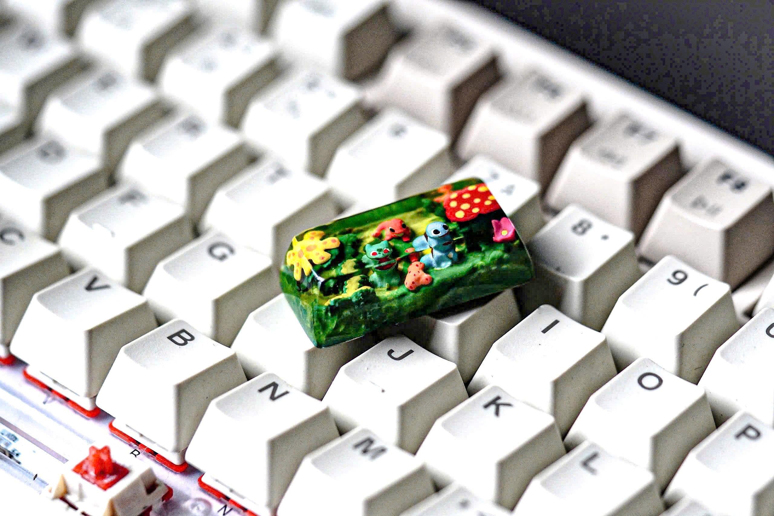 BUY 1 GET 1 FREE, starter Pok.e.m.on 2u, 2.25U Tab and enter keycaps  shiny keycaps, artisan keycaps, pok.em.on keycaps