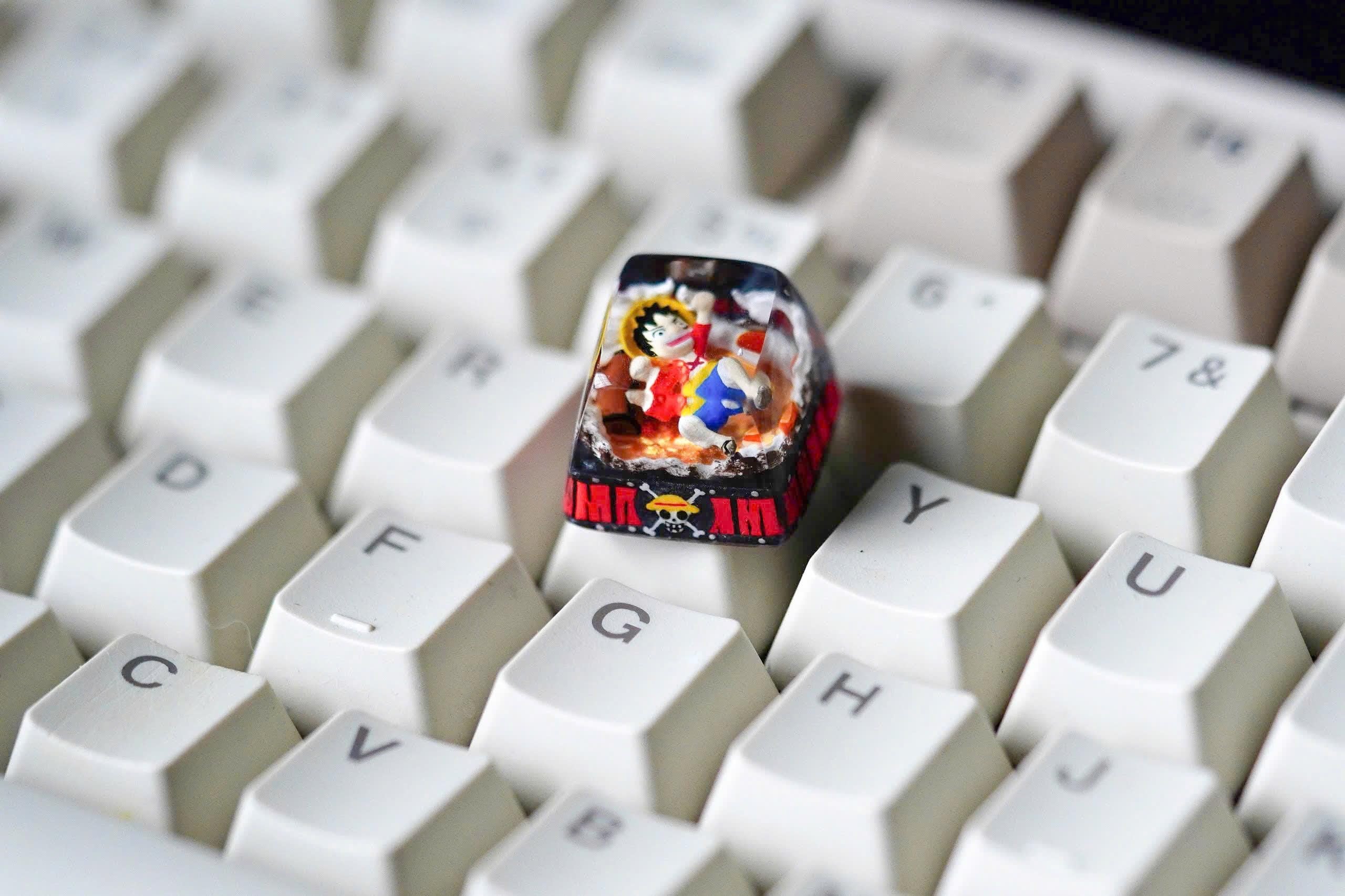 BUY 1 GET 1 FREE Anime keycap, pirate 1U Keycap: Set Sail with the Pirates