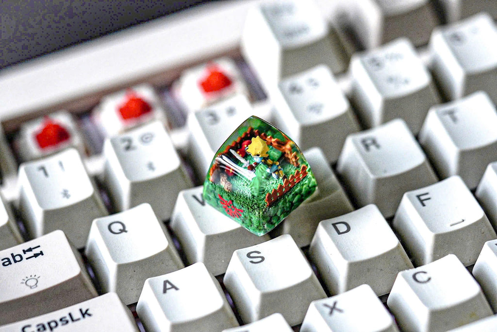 Zel.da Shield Le.gend of Zel.da keycap, Ma.jo.ra Mask resin artisan keycap, Anime Keycap, Gaming decor, Gamings keycap, Chris