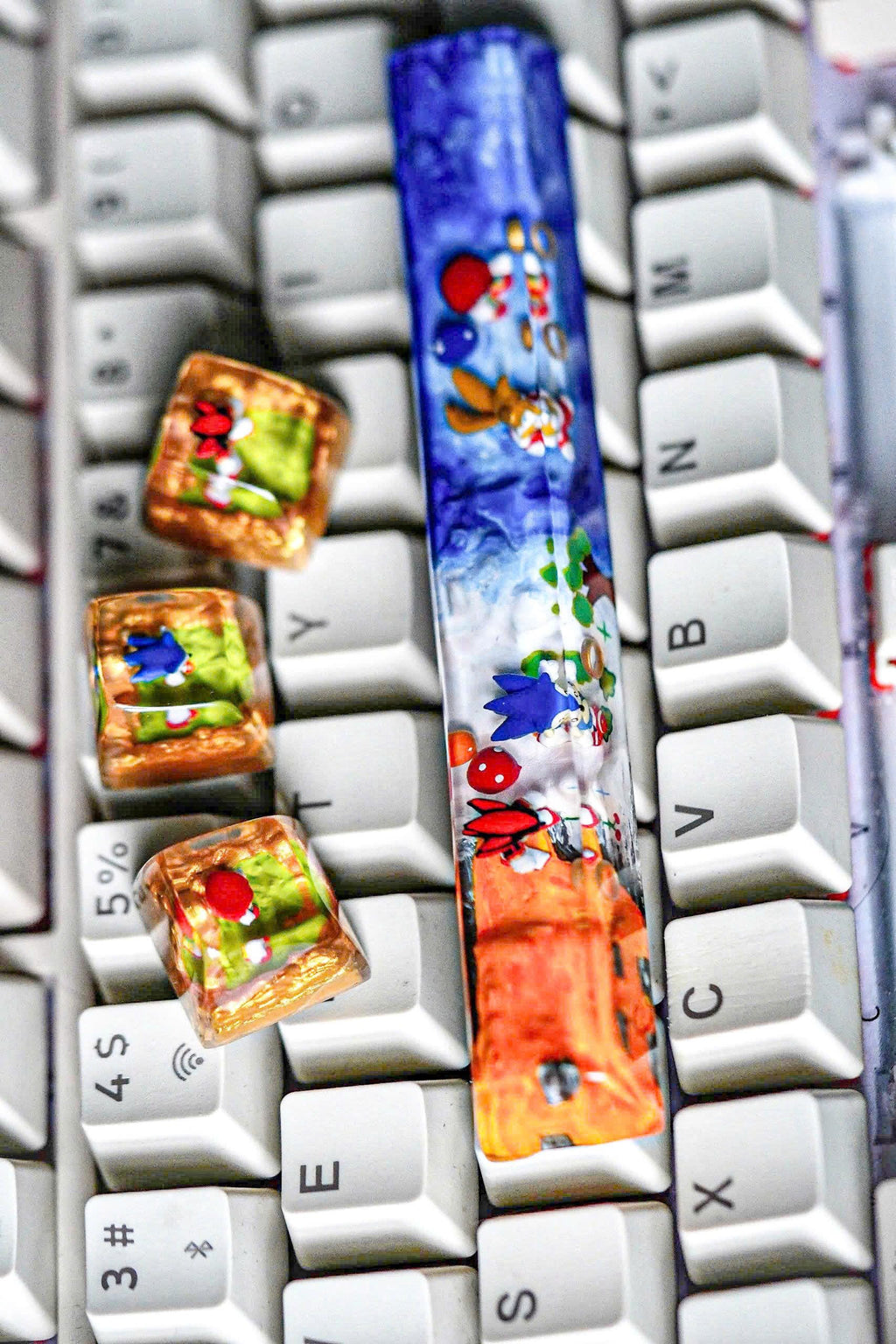 handmade Hedgehog spacebar artisan keycap, resin keycap,custom anime keycaps,Shadow Custom keycaps for cherry Mx ,Birthday Gi