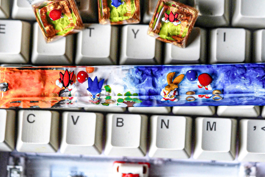 handmade Hedgehog artisan keycap, resin keycap,custom anime keycaps,Shadow Custom keycaps for cherry Mx keyboard,Birthday Gif