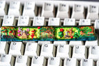 Resin Wi.nni.e the P.oo.h inspired keycaps, Custom resin Keycap SA profile, Custom spacebar keycap, Handmade Resin Keycap, Cu
