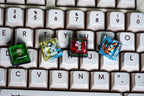 S.no.op.y spacebar 6.25U, Custom keycap, Keycaps, Artisan keycap, Artisan spacebar, Mechanical Gaming Keyboard, Gift for him