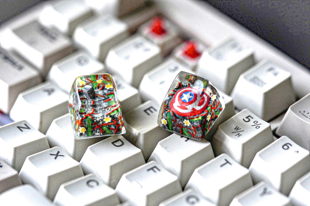 iconic hero keycap, Supper hero resin keycap,  Halloween gift , handmade keycap, anime keycap, Artisan Keycap, Birthday Gift,