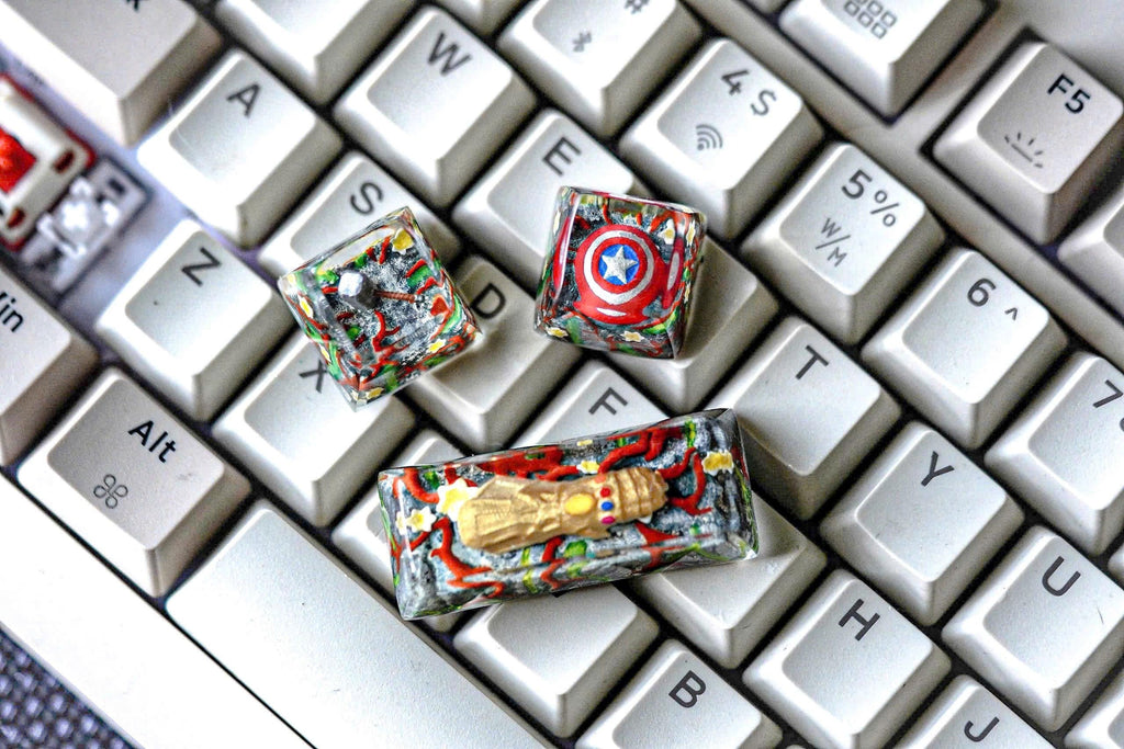 iconic hero keycap, Supper hero resin keycap,  Halloween gift , handmade keycap, anime keycap, Artisan Keycap, Birthday Gift,