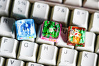 Chik.ori.ta keycap, Custom poke.m.on keycap, handmade keycaps, Artisan keycap, Cherry mx keycaps, Mechanical Gaming Keyboard,