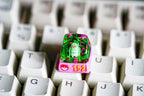 Chik.ori.ta keycap, Custom poke.m.on keycap, handmade keycaps, Artisan keycap, Cherry mx keycaps, Mechanical Gaming Keyboard,