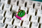 Chik.ori.ta keycap, Custom poke.m.on keycap, handmade keycaps, Artisan keycap, Cherry mx keycaps, Mechanical Gaming Keyboard,