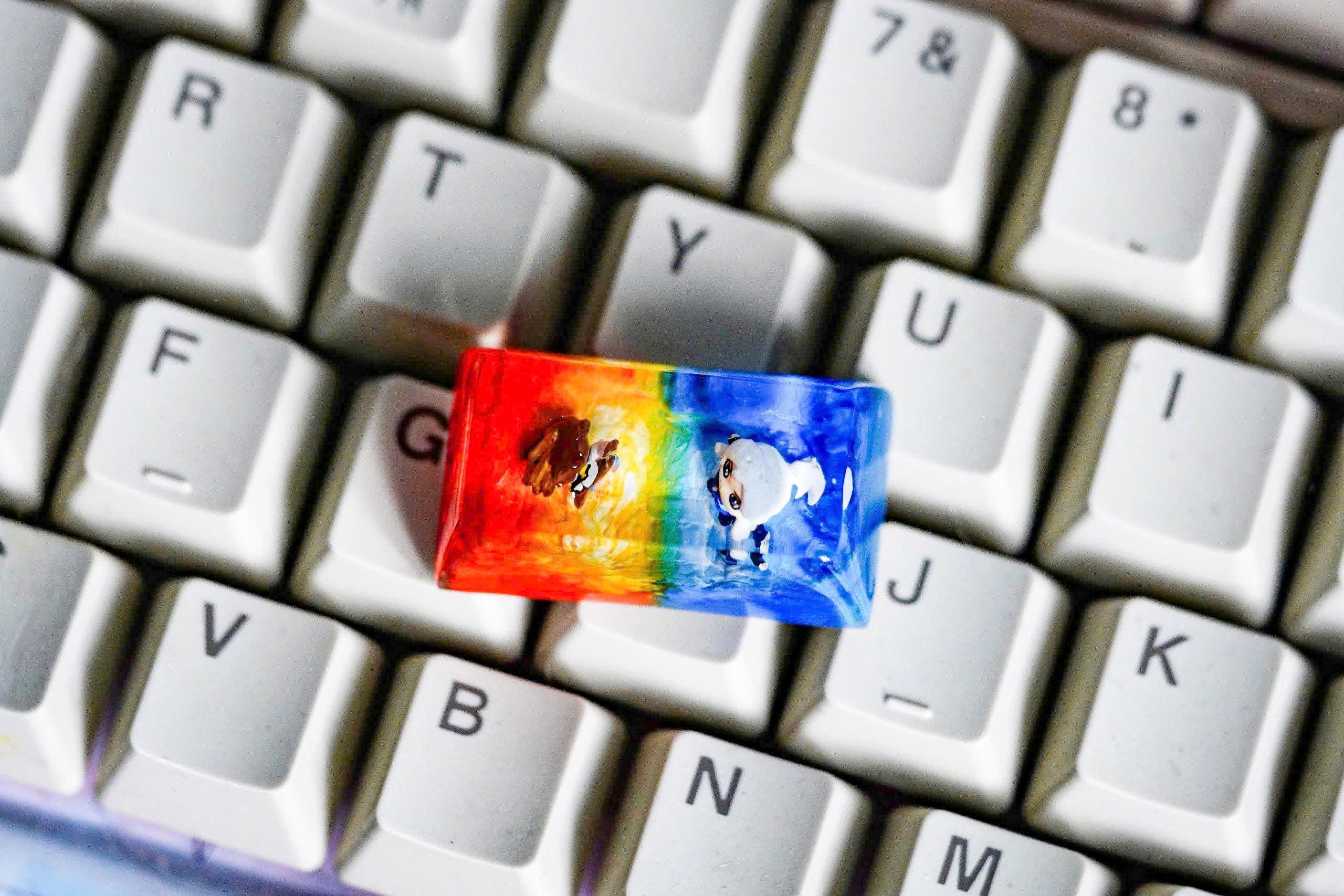 Resin Game Keycap, Anime Character Custom Keycap Game Decoration, Gift ,ESC Resin Keycap, Resin Handmade Keycap,