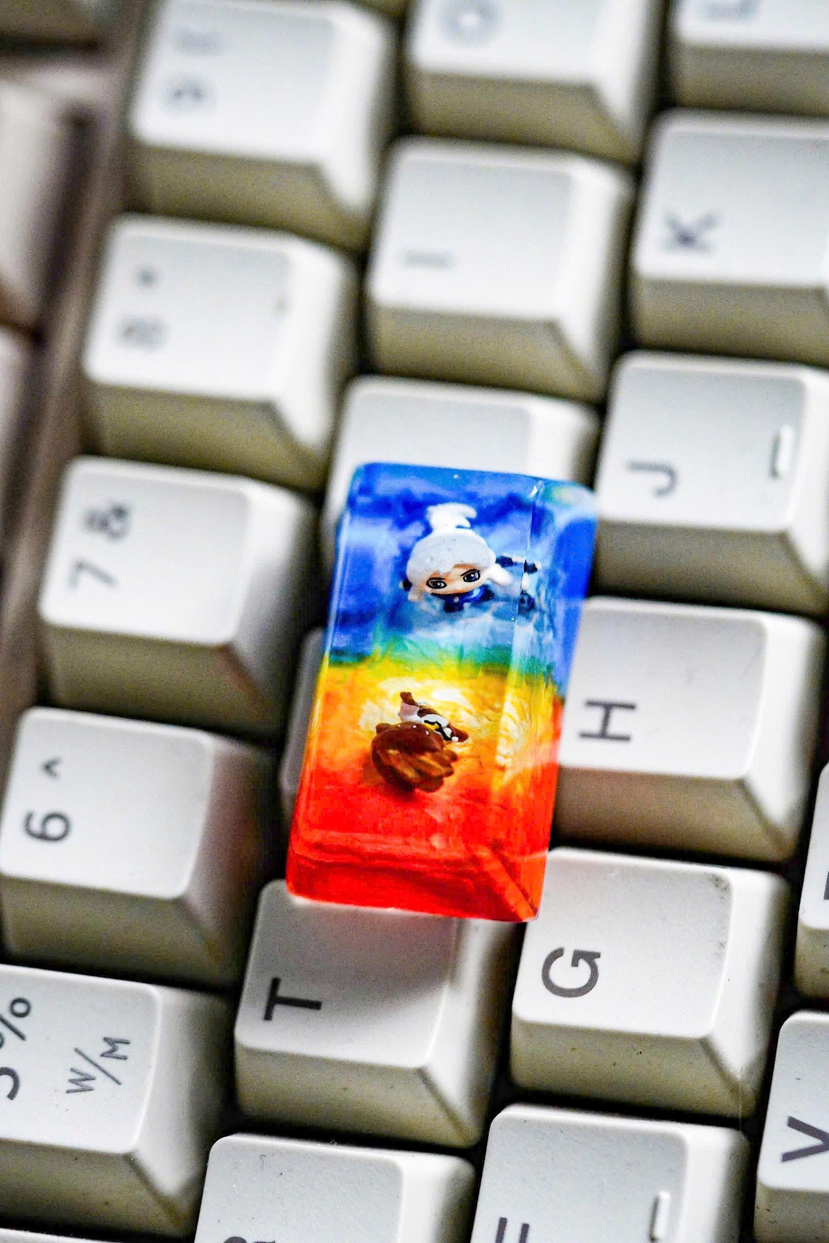 Resin Game Keycap, Anime Character Custom Keycap Game Decoration, Gift ,ESC Resin Keycap, Resin Handmade Keycap,