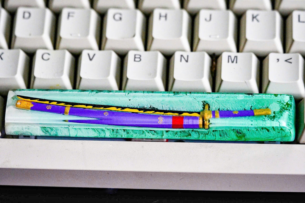 Anime keycap, enma sword, pirate 6.25U Spacebar Keycap: Set Sail with the Pirates