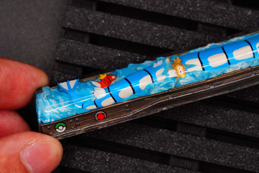 Water dragon Pok.e.m.on Spacebar custom, Po.ke.mon keycap, Artisan Pok.em.on Keycap, Custom Po.ke.m.on Keycap, gift for him,