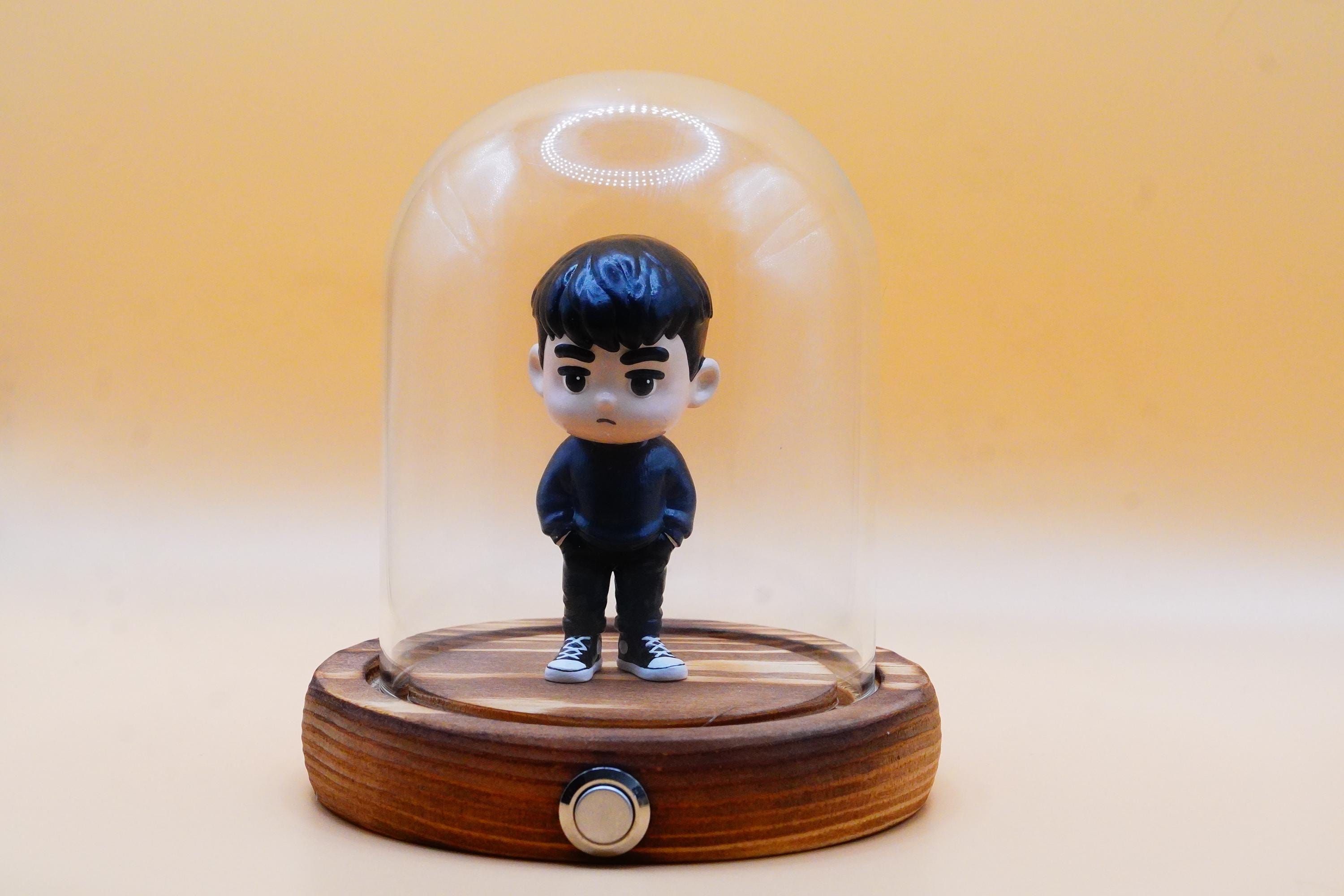 hand-painted personalized 3D mini cartoon action figure from your photo, Custom Toys, Custom Desktop Decoration