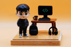 hand-painted personalized 3D mini cartoon action figure from your photo, Custom Toys, Custom Desktop Decoration