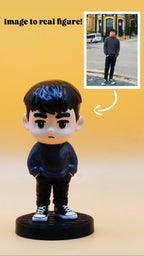 hand-painted personalized 3D mini cartoon action figure from your photo, Custom Toys, Custom Desktop Decoration