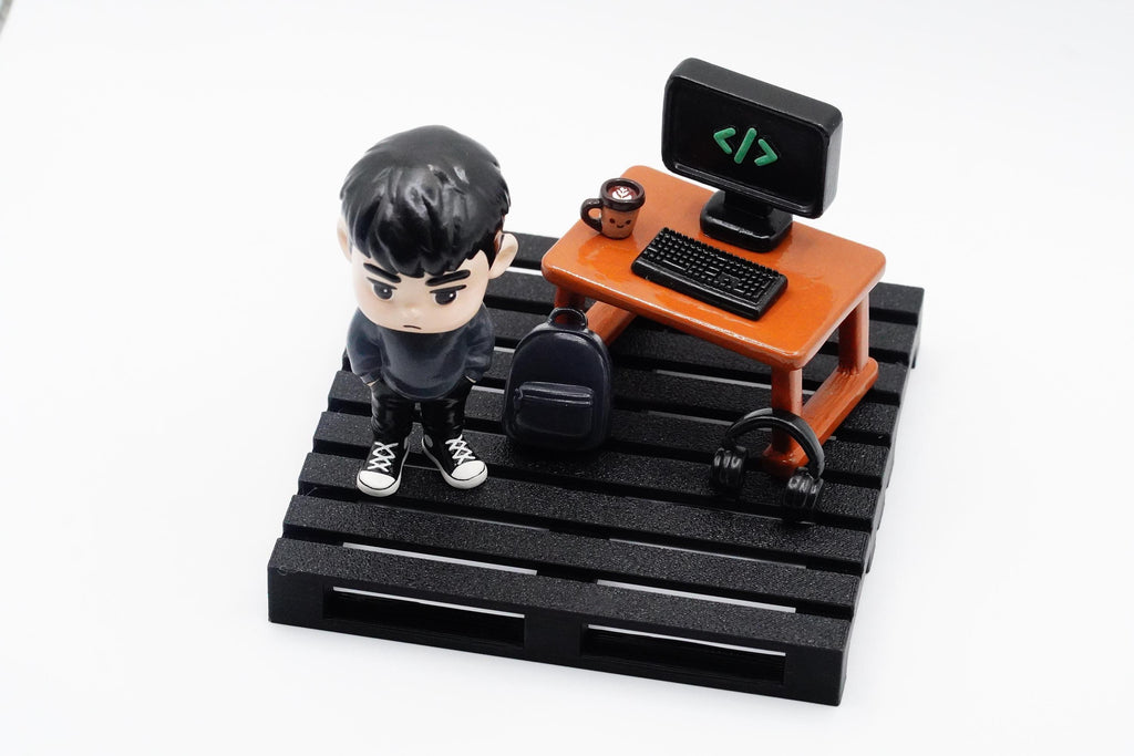 hand-painted personalized 3D mini cartoon action figure from your photo, Custom Toys, Custom Desktop Decoration