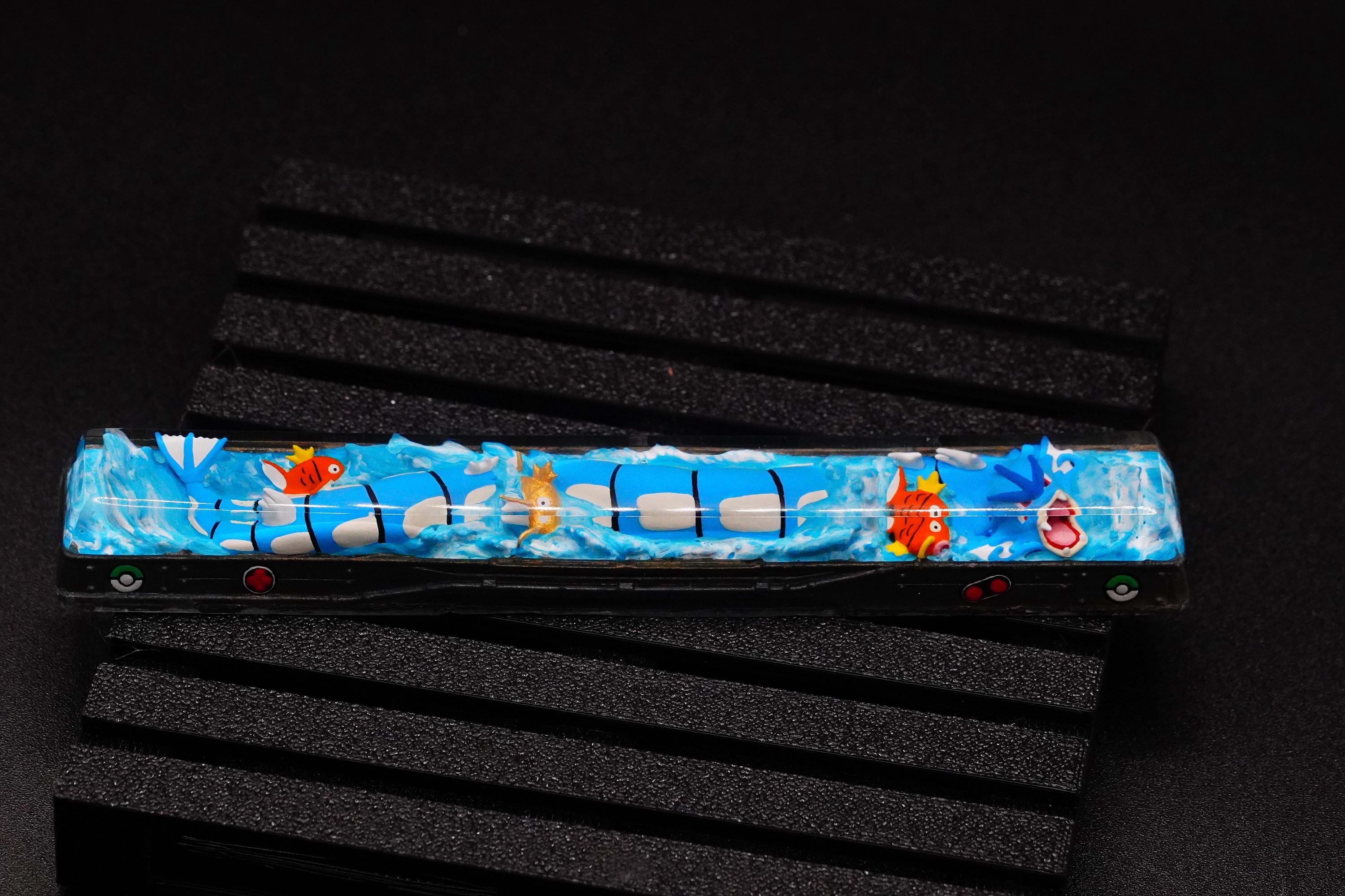 Water dragon Pok.e.m.on Spacebar custom, Po.ke.mon keycap, Artisan Pok.em.on Keycap, Custom Po.ke.m.on Keycap, gift for him,