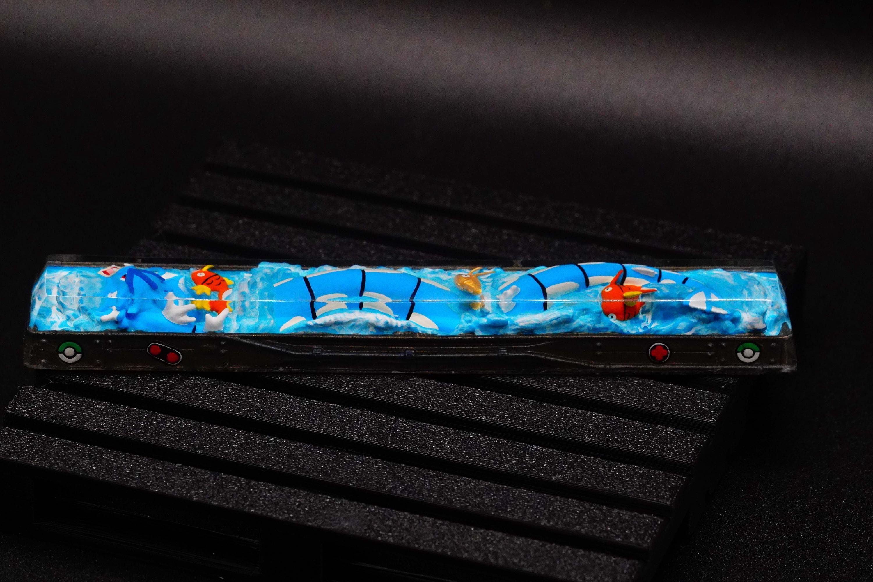 Water dragon Pok.e.m.on Spacebar custom, Po.ke.mon keycap, Artisan Pok.em.on Keycap, Custom Po.ke.m.on Keycap, gift for him,