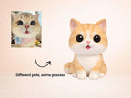 Custom Pet Figurine | Personalized Chibi Pet Statue | Handmade 3D Pet Figure from Photo | Dog & Cat Gift