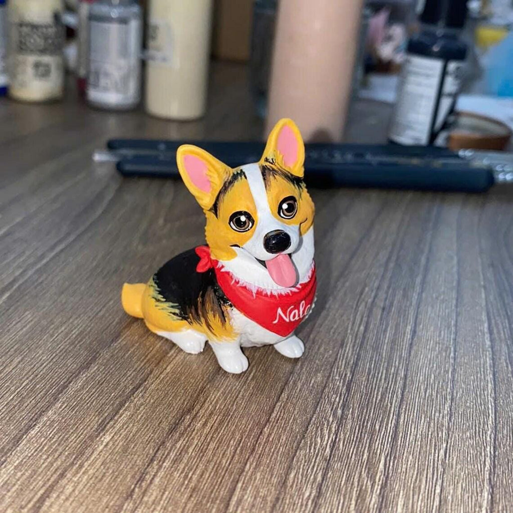 Handmade 3D Figurine from Photo with Pet, Custom Personalized Character Gift