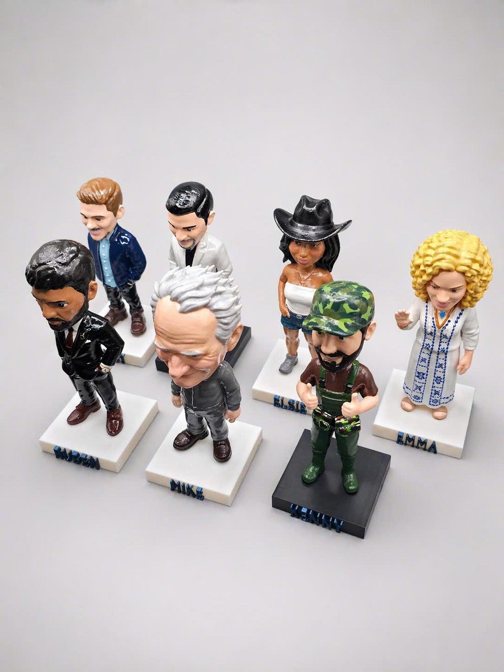 Custom Bobblehead From Photo, Personalized Figurine With Name Base, Handmade Mini Me Gift, Unique Gift for Him Her, Fathers D